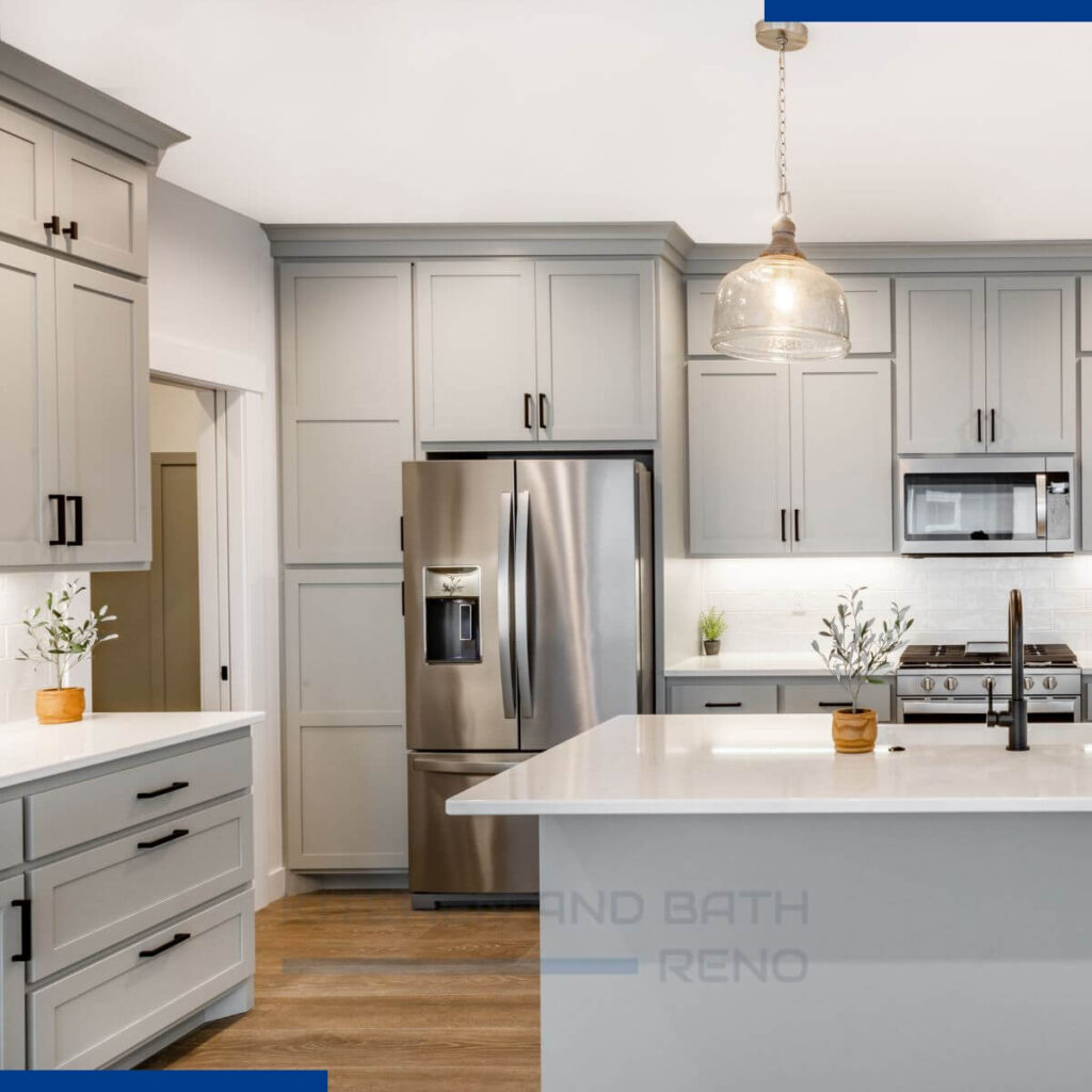 Sleek White and Grey Kitchen | Get a Quote Today