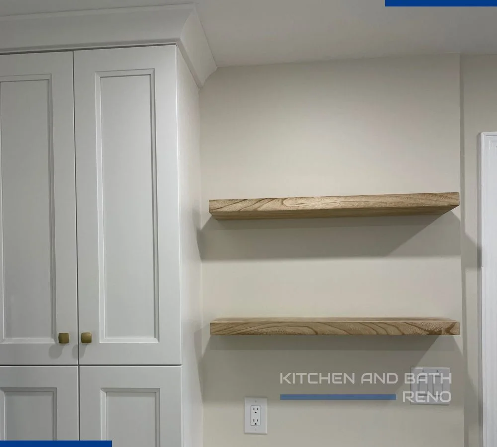 open shelving kitchen reno