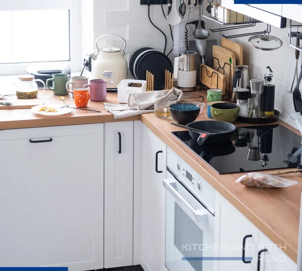 cluttered kitchen