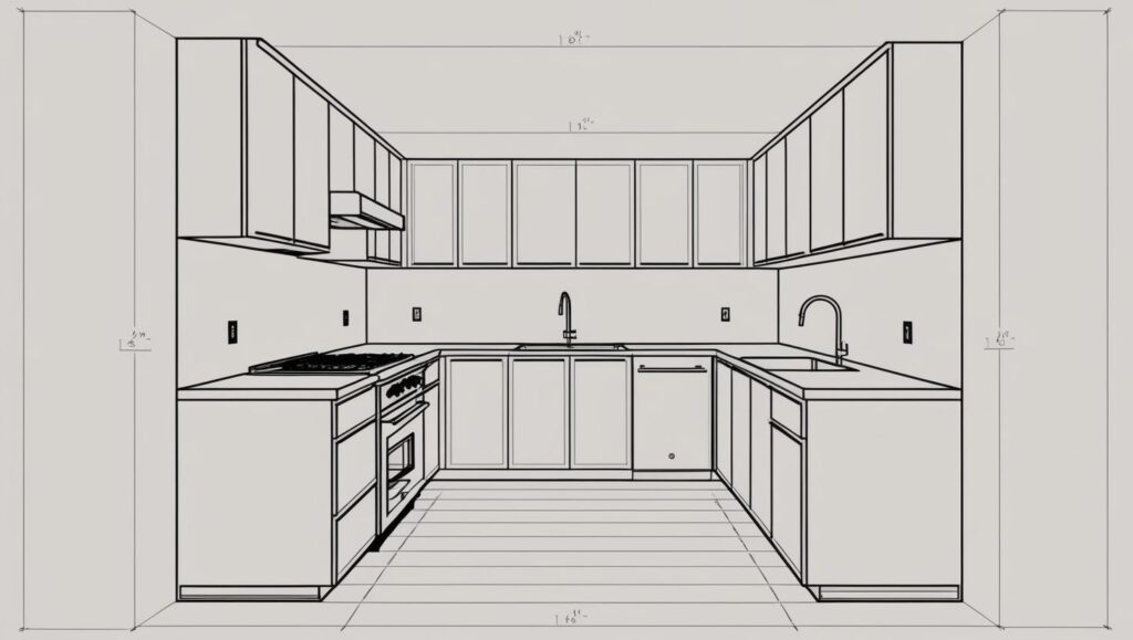 u shape kitchen layout