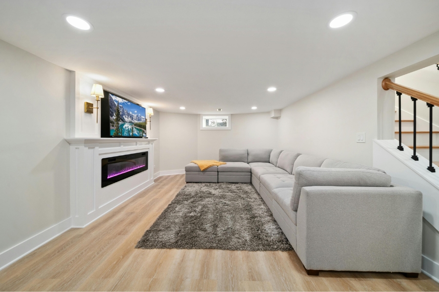 basement reno for milton home