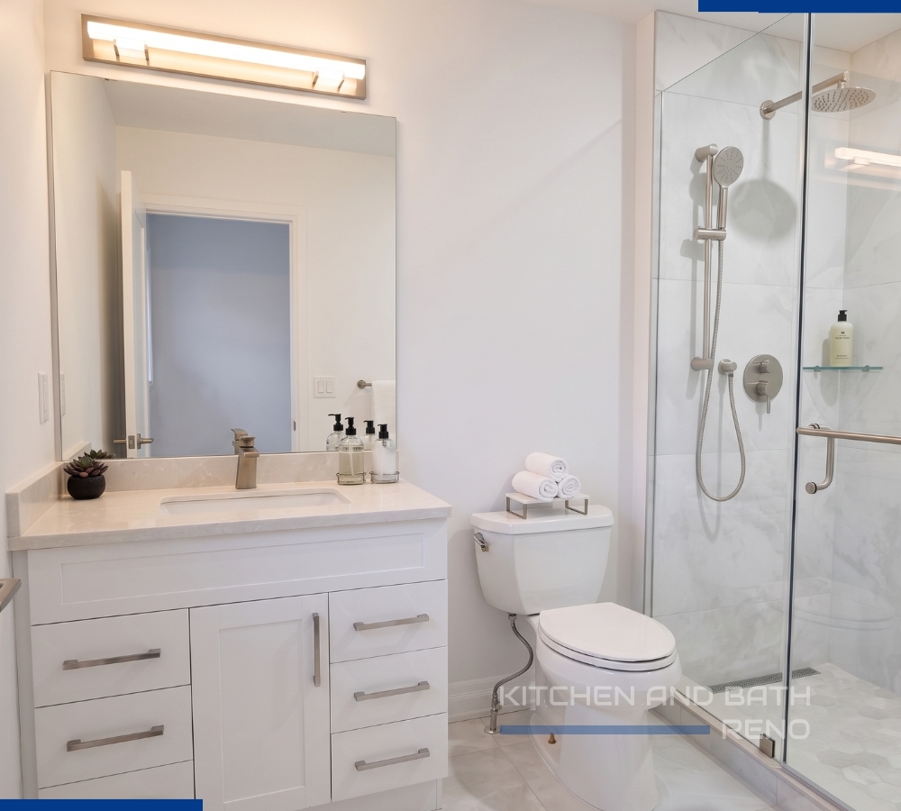 modern bathroom reno in etobicoke