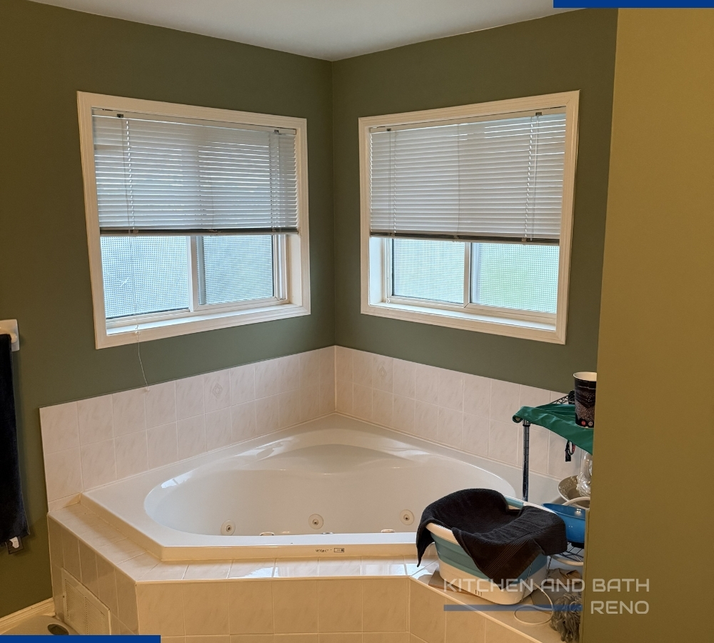 old alcove bathtub oakville bathroom reno