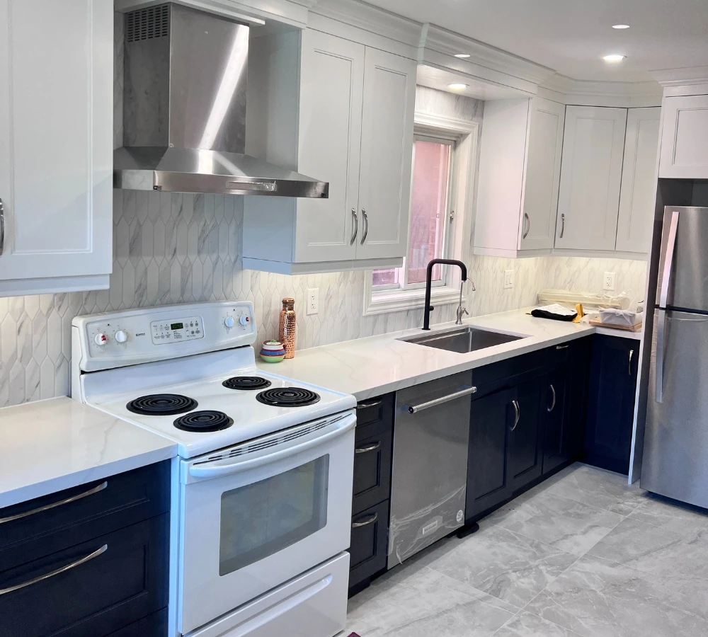 Modern kitchen reno glen abbey, oakville