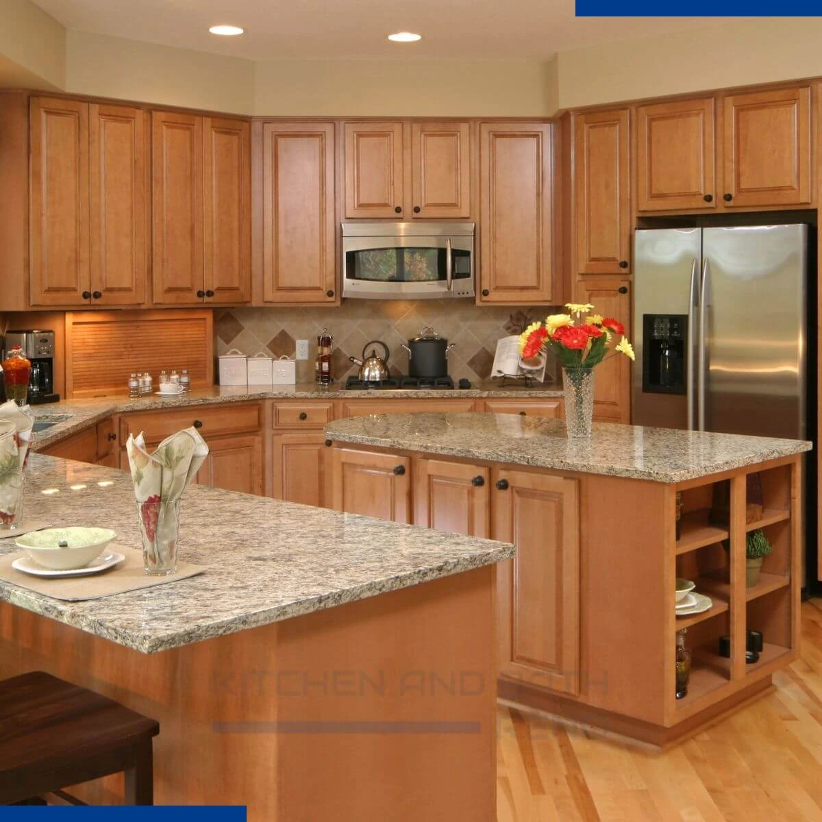 Modern Kitchen with Maple Cabinets