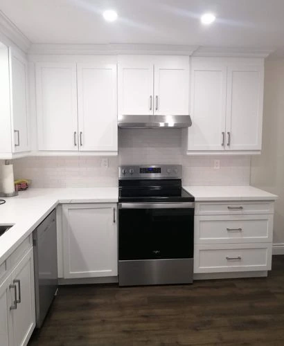 Stunning white kitchen after reno burlington